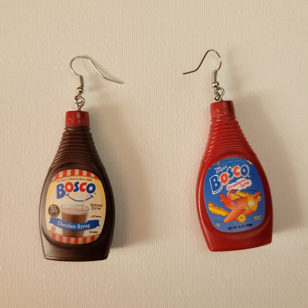 Strawberry And Chocolate Mini Brand Earrings Strawberry And Chocolate Mini Brand Earrings